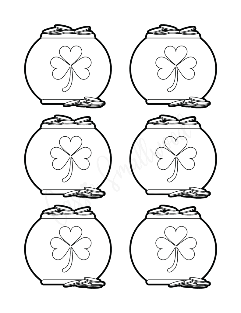 pot of gold printable coloring pages