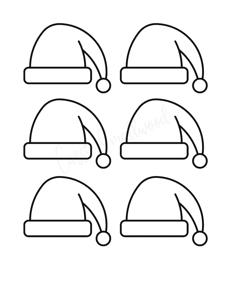 Santa Claus Hat Template Printable