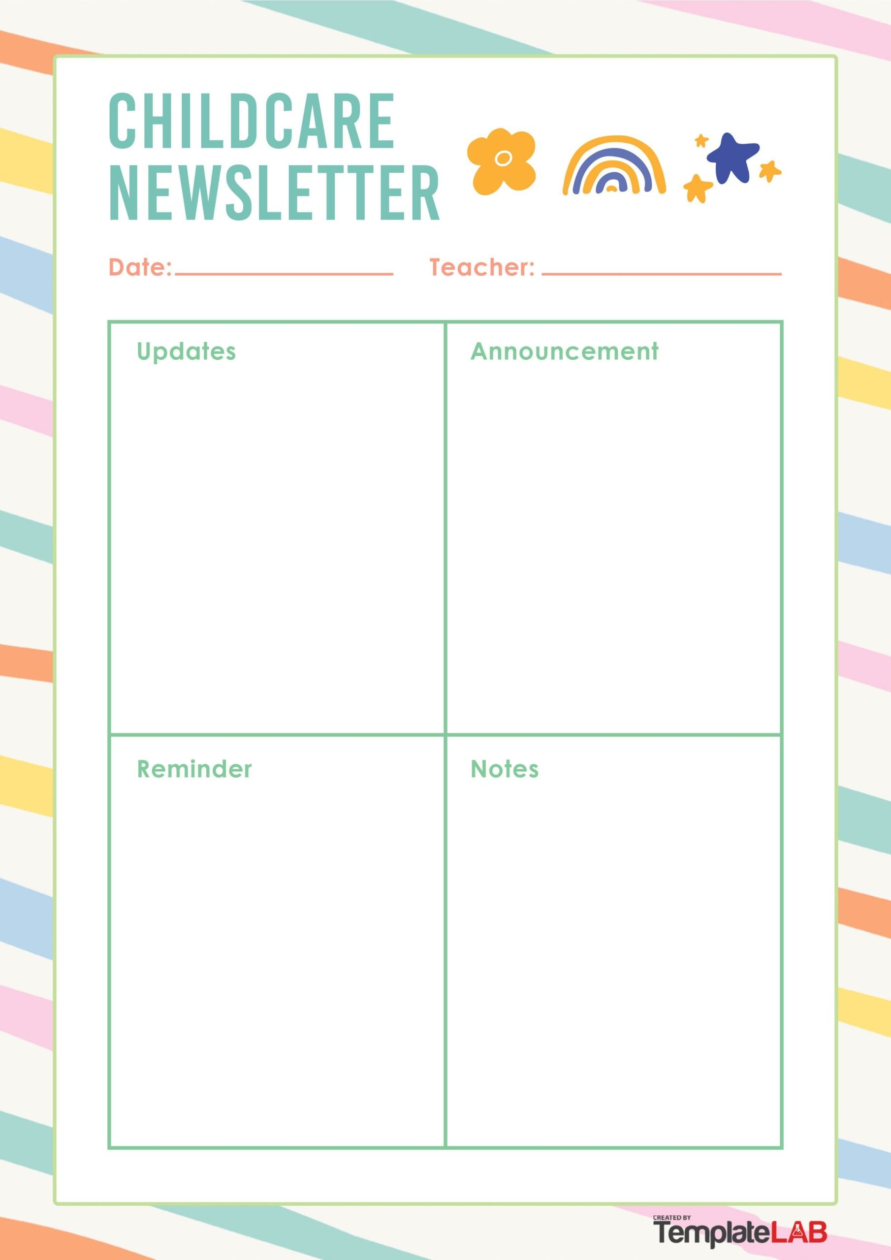 Printable Newsletter Templates For Preschool