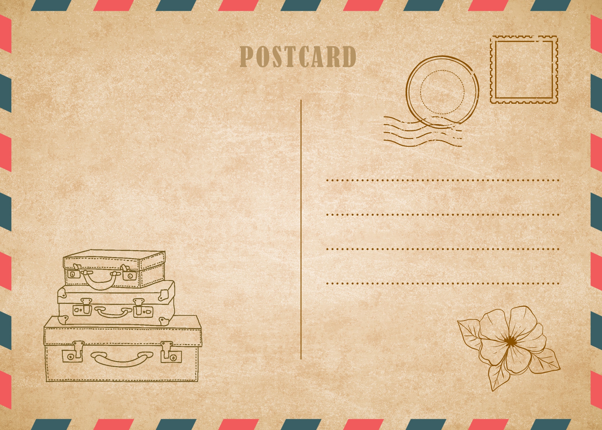 Free Printable Postcard Templates