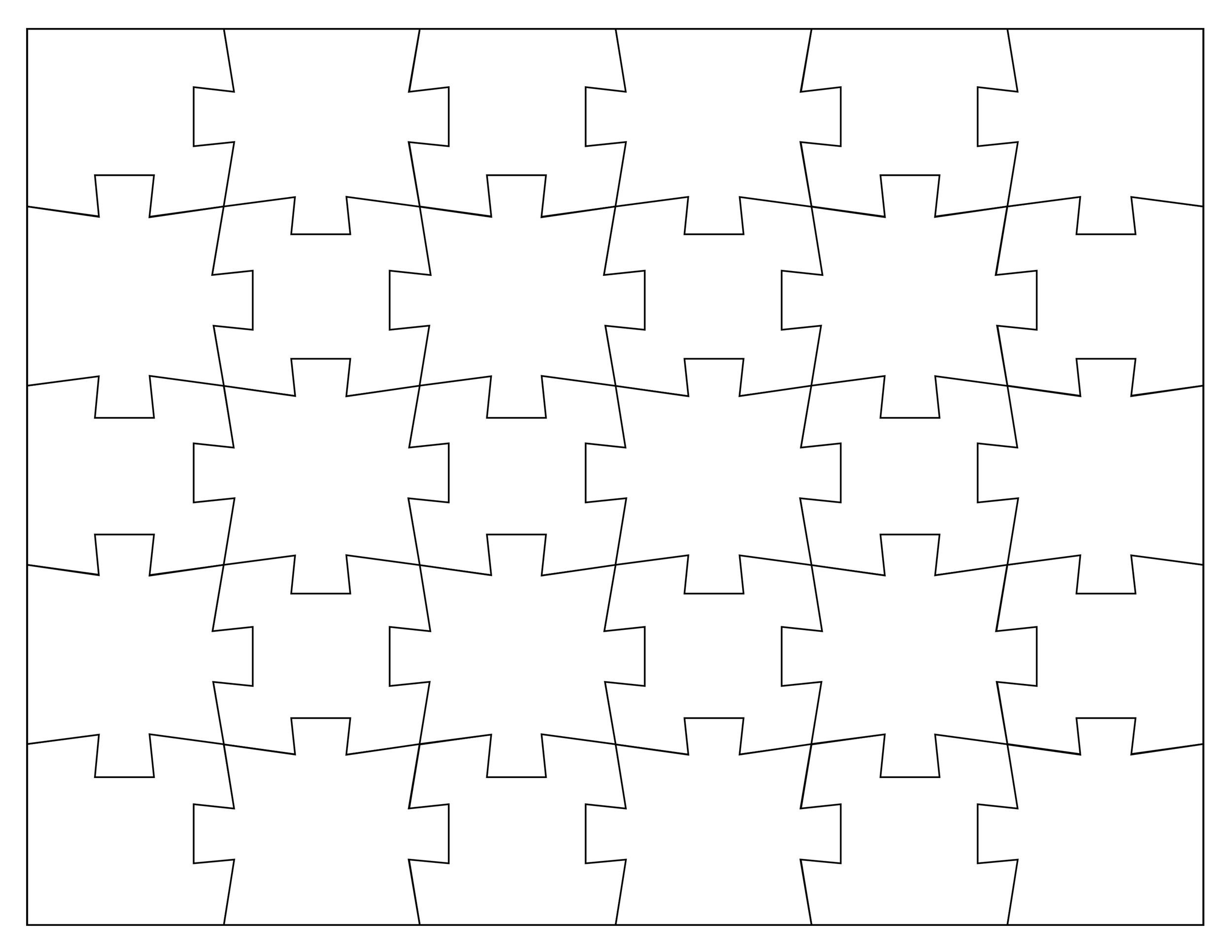 Free Puzzle Template Printable