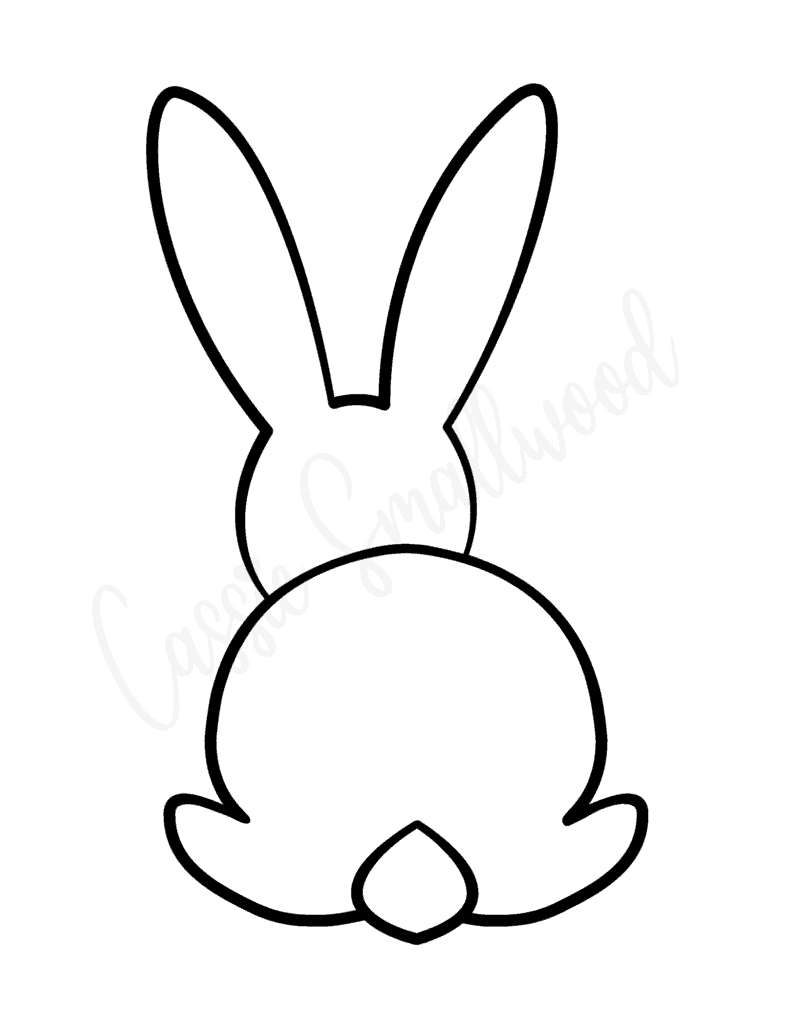 Rabbit Stencil Printable