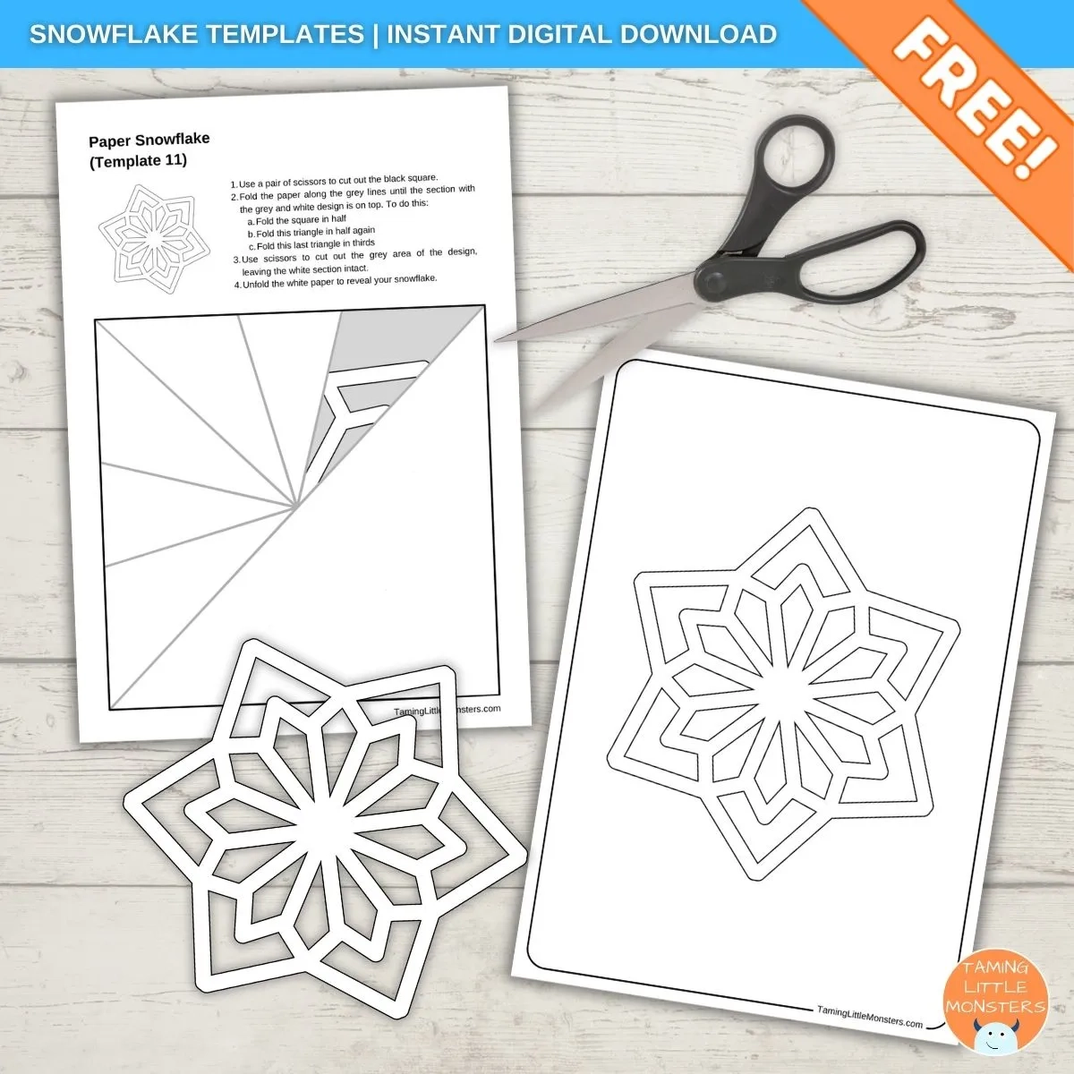 20 Free Printable Paper Snowflake Templates Taming Little Monsters 20 Free Printable Paper Snowflake Templates Taming Little Monsters