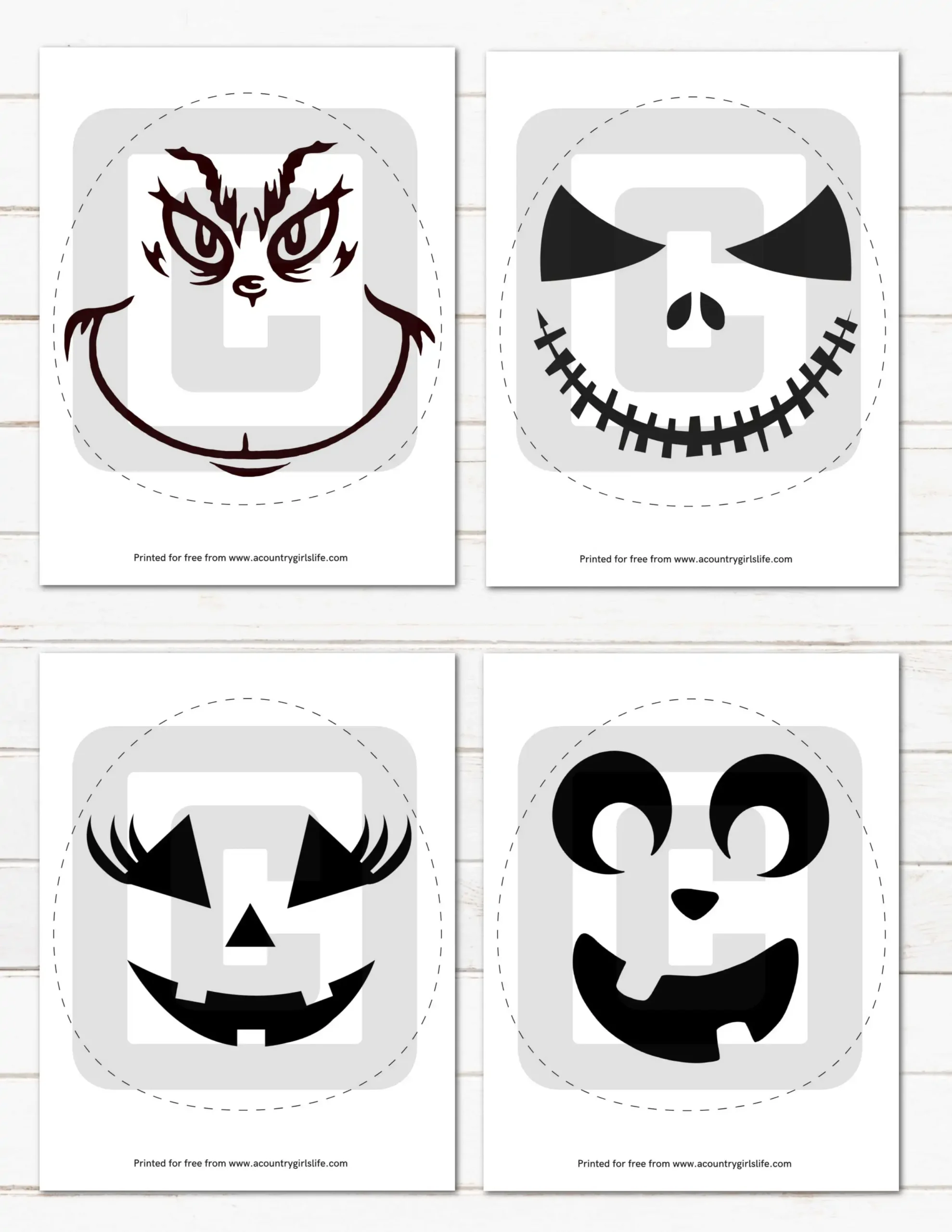 Easy Free Printable Pumpkin Templates