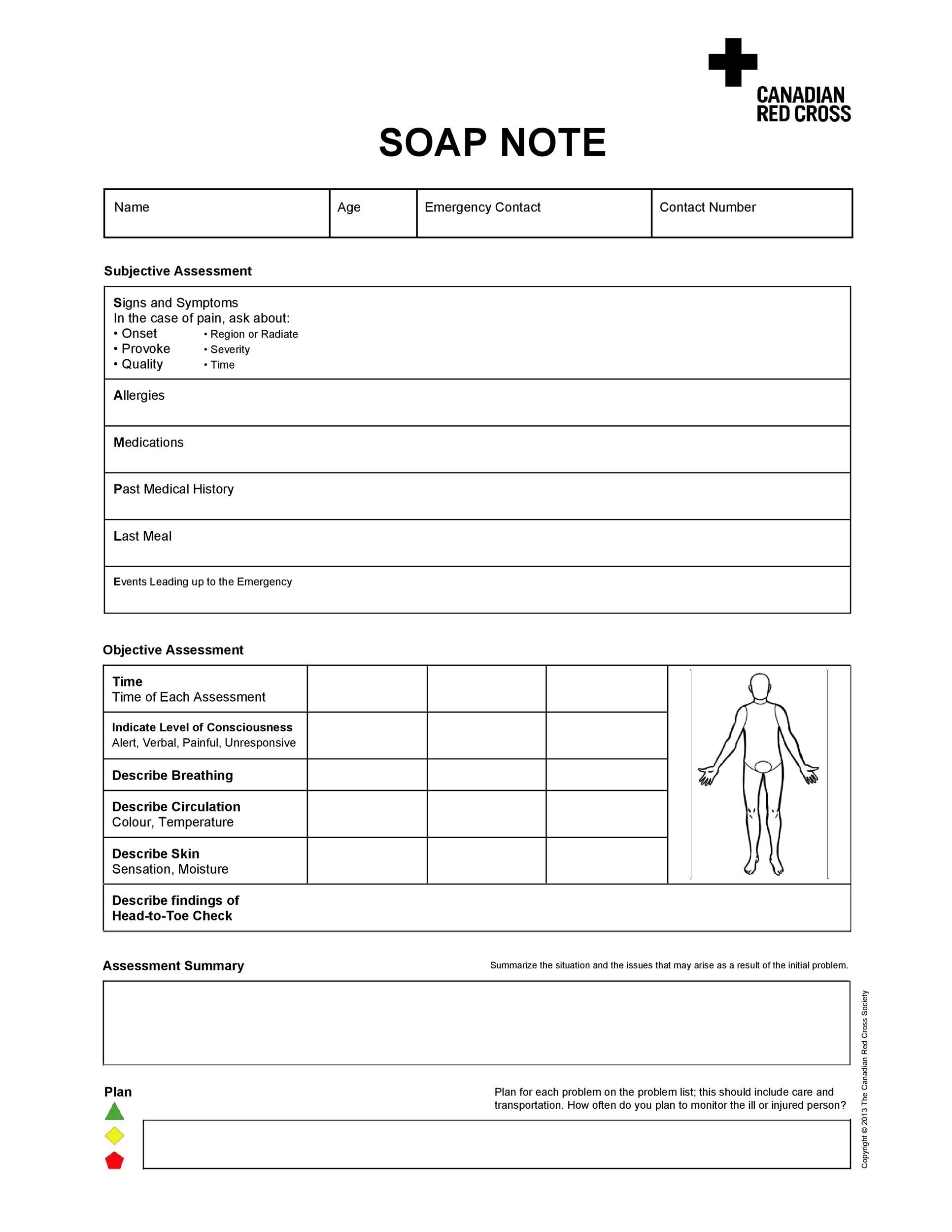 40 Fantastic SOAP Note Examples amp Templates TemplateLab