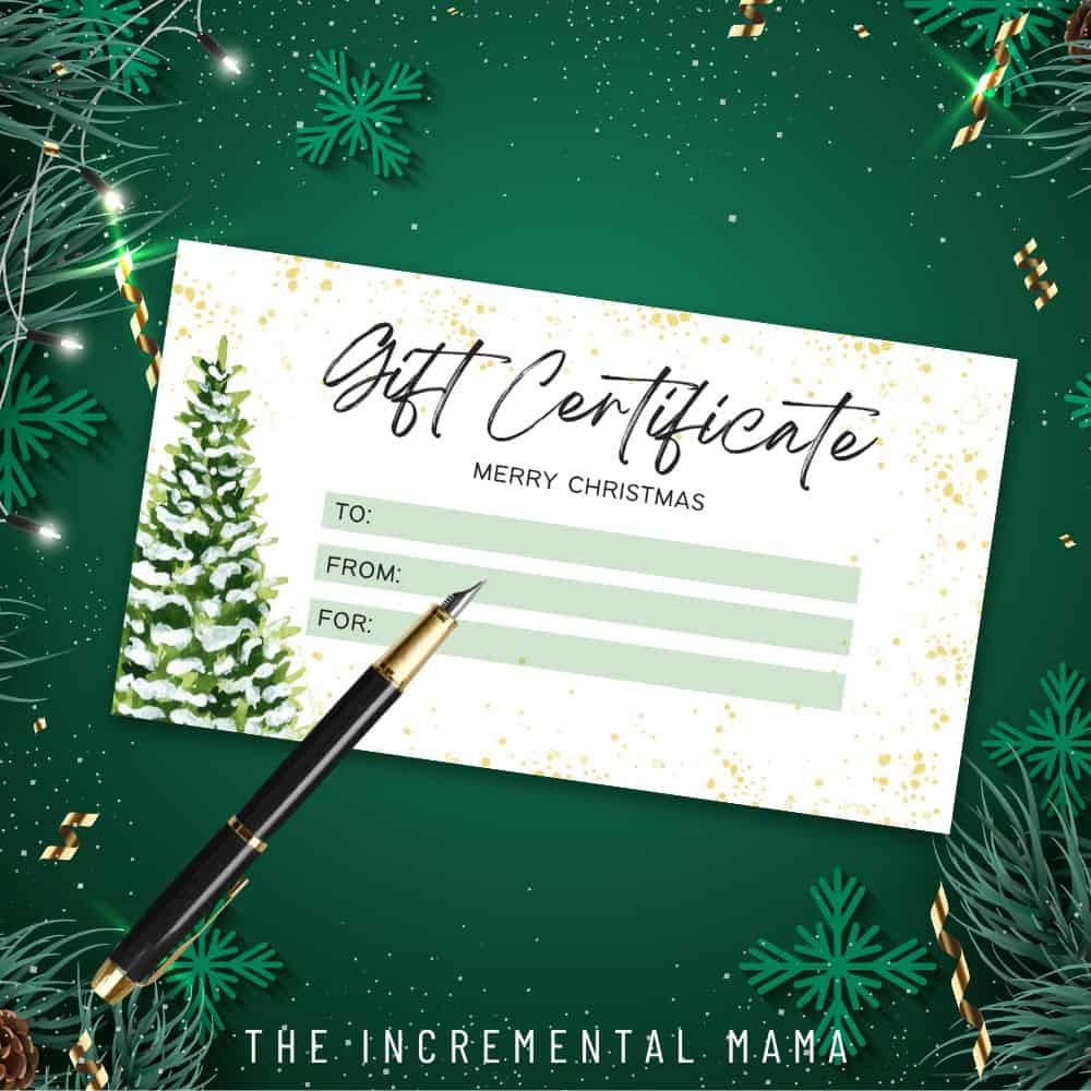 6 Free Printable Gift Certificate Templates For Christmas The 6 Free Printable Gift Certificate Templates For Christmas The