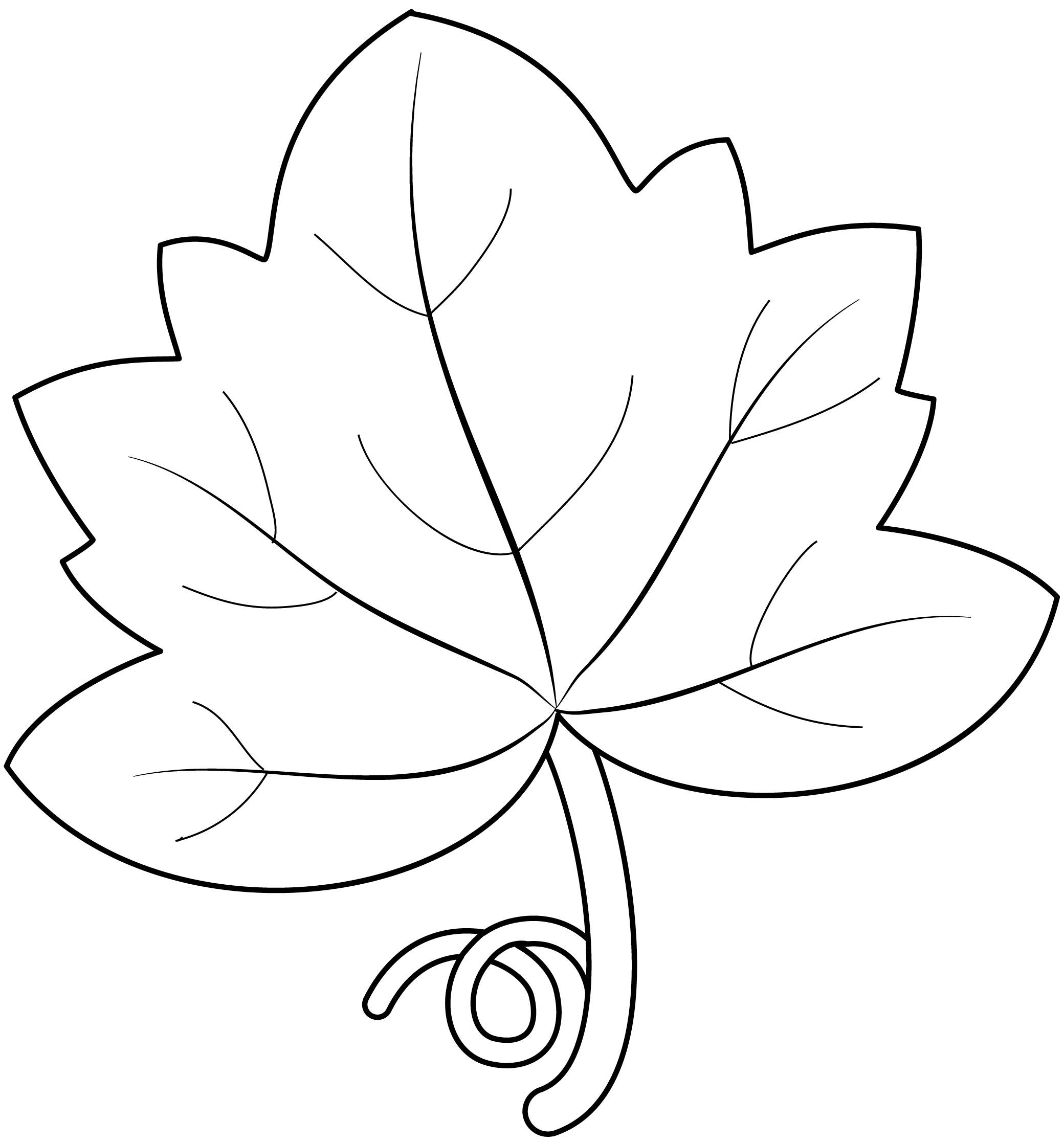 Free Printable Pumpkin Leaf Template