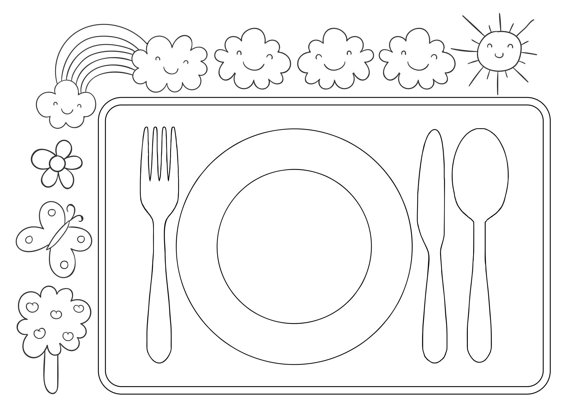 Placemat Template Printable