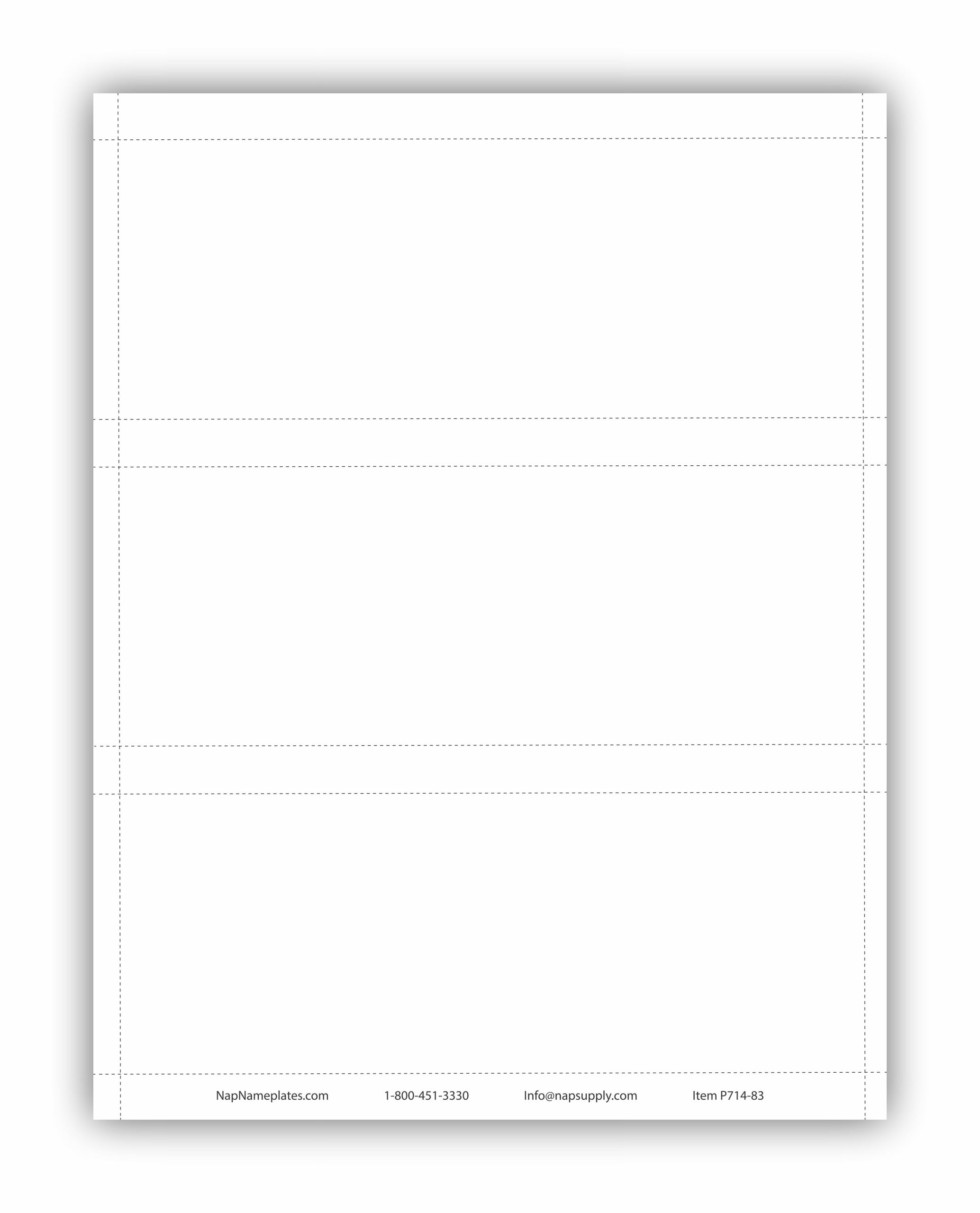Name Plate Template Printable