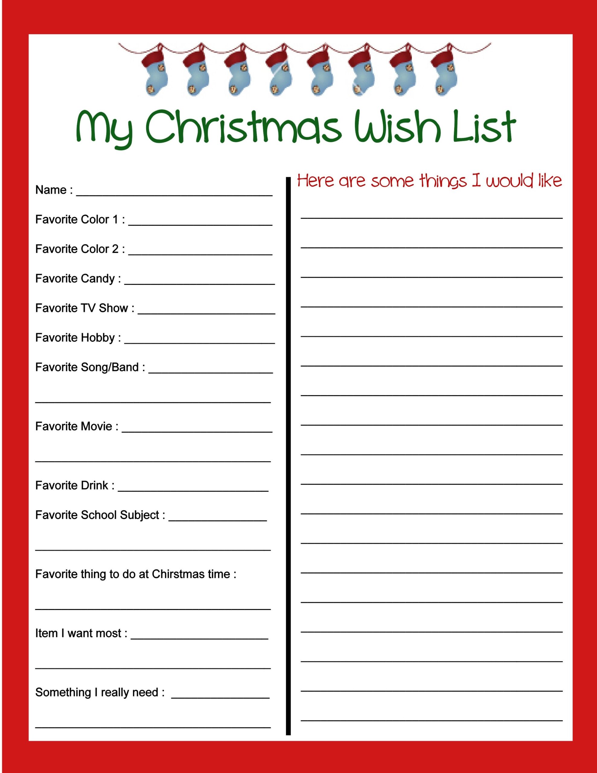 9 Best Christmas List Printable Ideas Christmas List Printable 9 Best Christmas List Printable Ideas Christmas List Printable