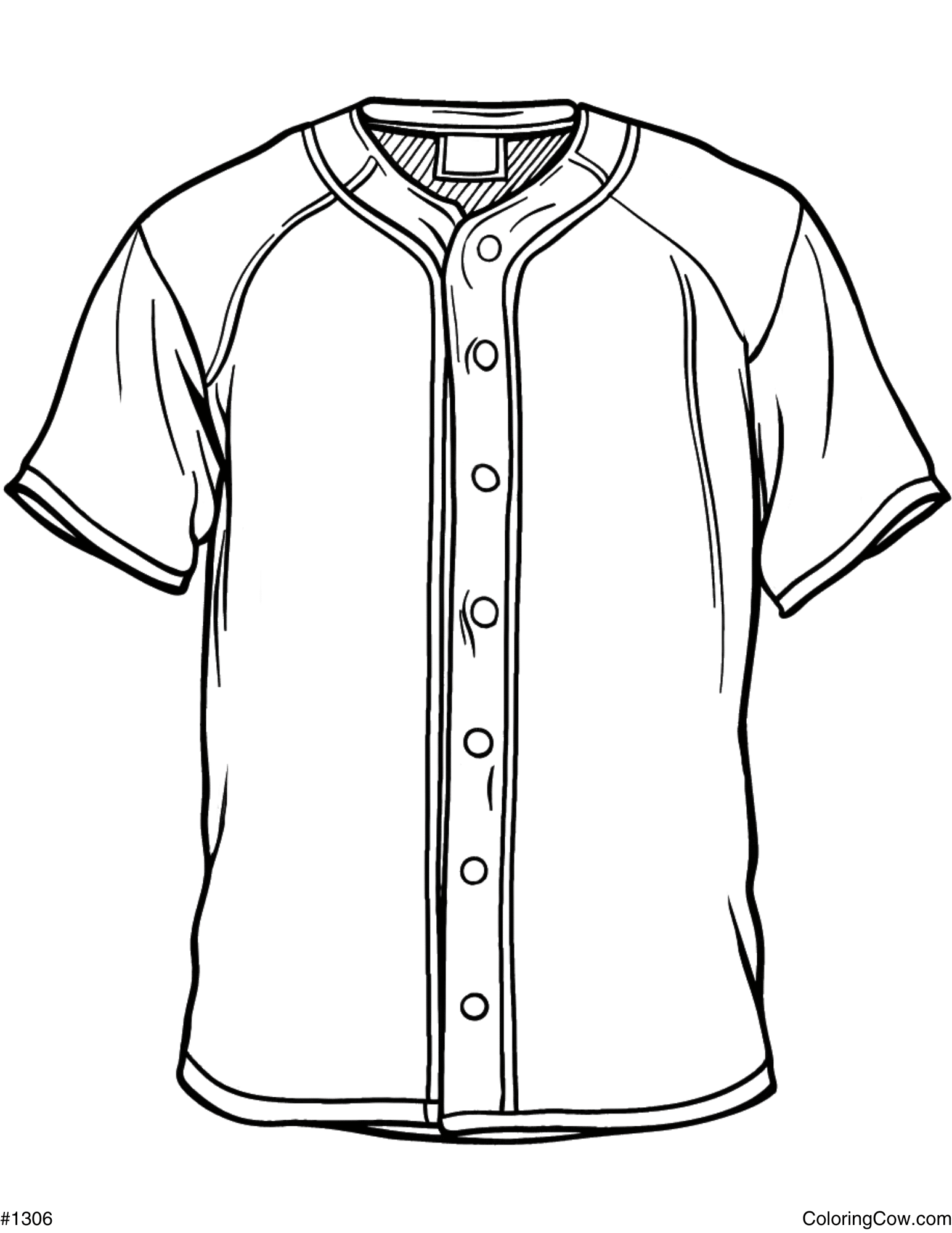 Baseball Jersey Coloring Page