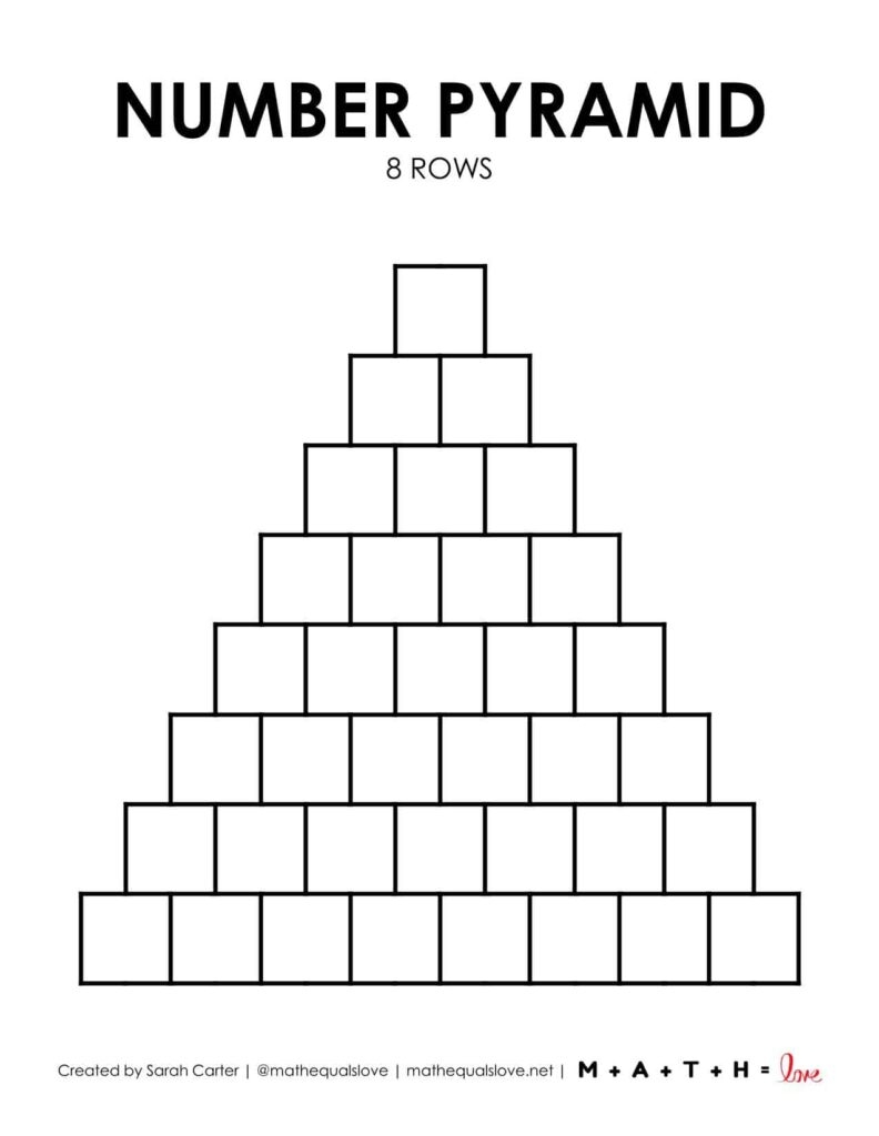 Printable Pyramid Template