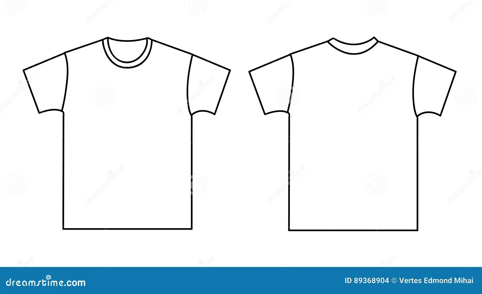 Blank T shirt Template Stock Vector Illustration Of Abstract