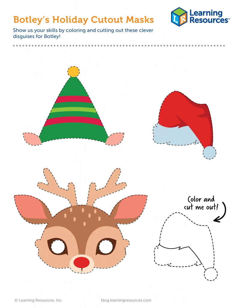 Reindeer Mask Printable Template Reindeer Mask Printable Template