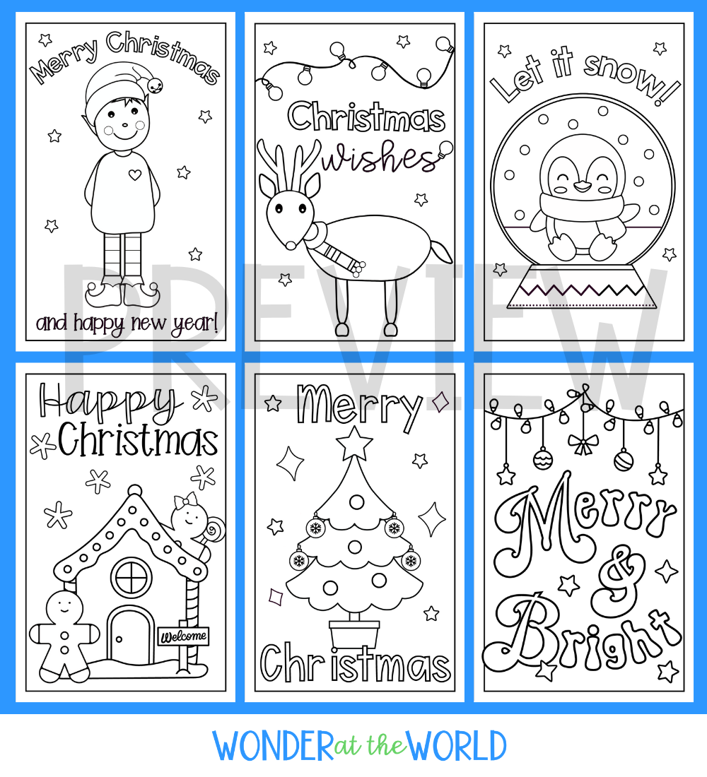Christmas Card Template Printables To Colour Teaching Resources Christmas Card Template Printables To Colour Teaching Resources