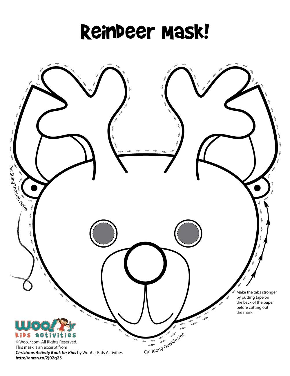 Christmas Printable Masks To Color Woo Jr Kids Activities Christmas Printable Masks To Color Woo Jr Kids Activities