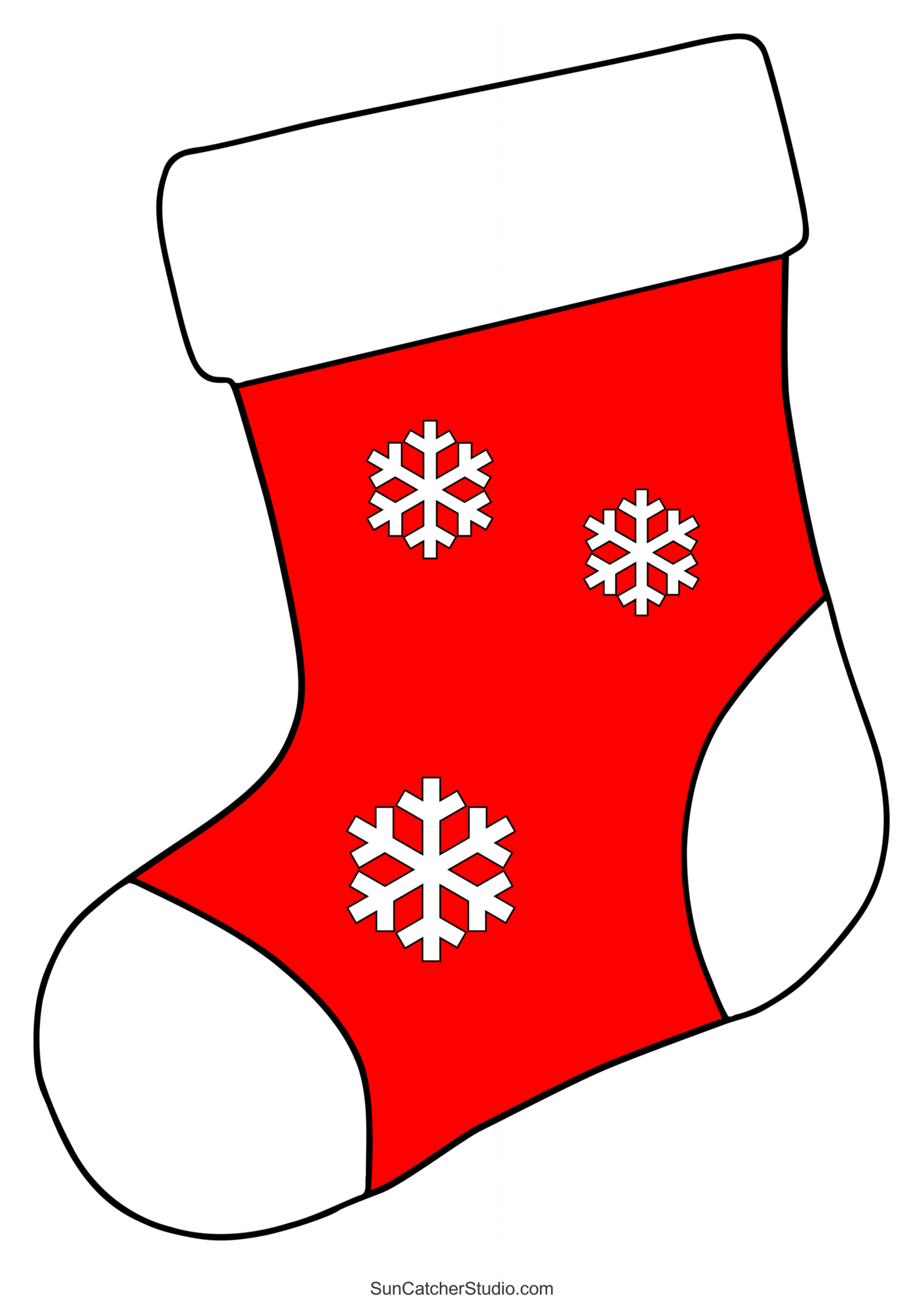 Christmas Stocking Template Printable