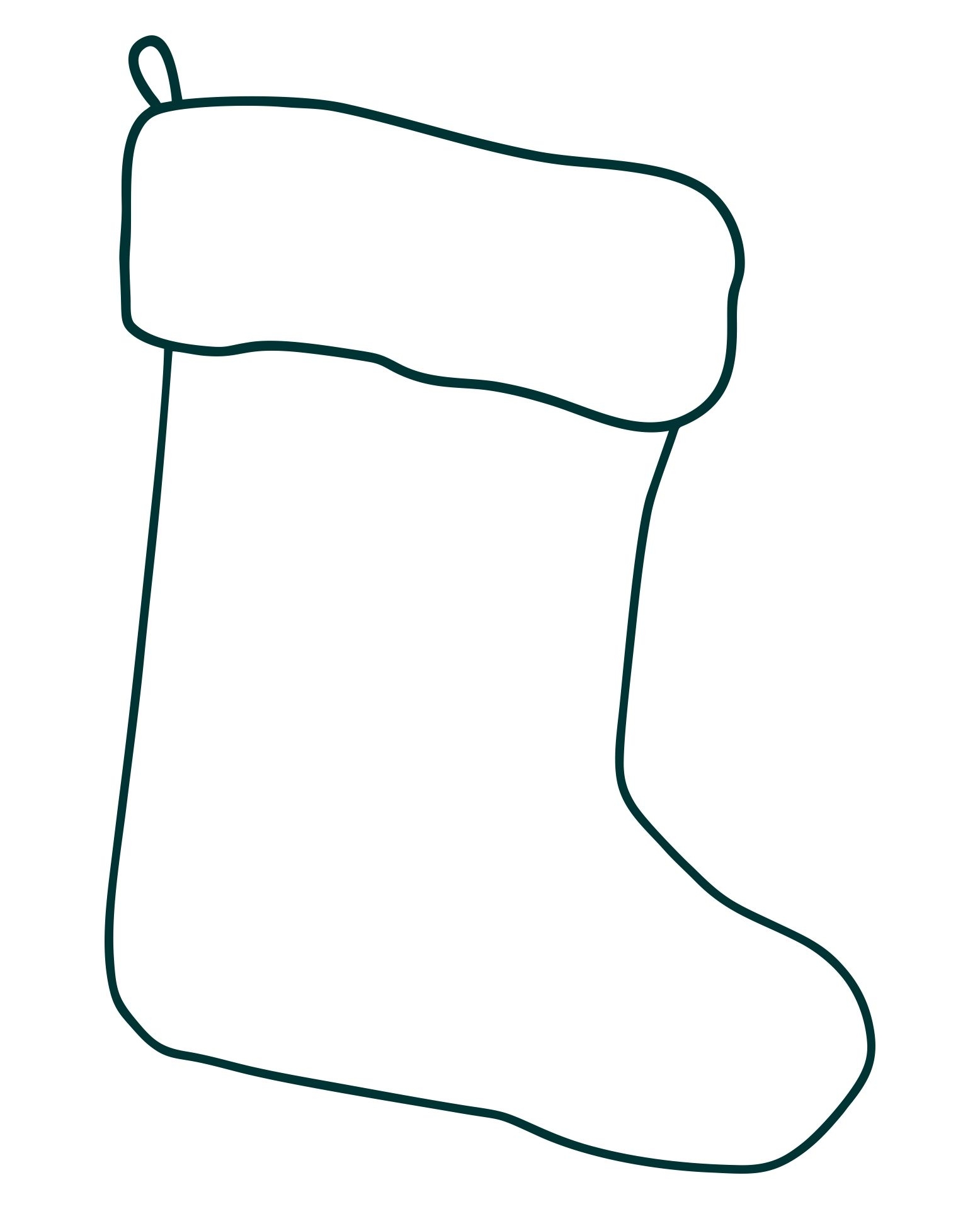 Christmas Stocking Template Printable