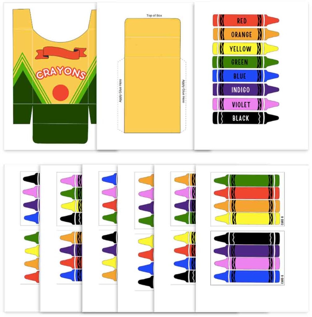 Crayon Color Match Activity For Toddlers And Preschoolers Free 