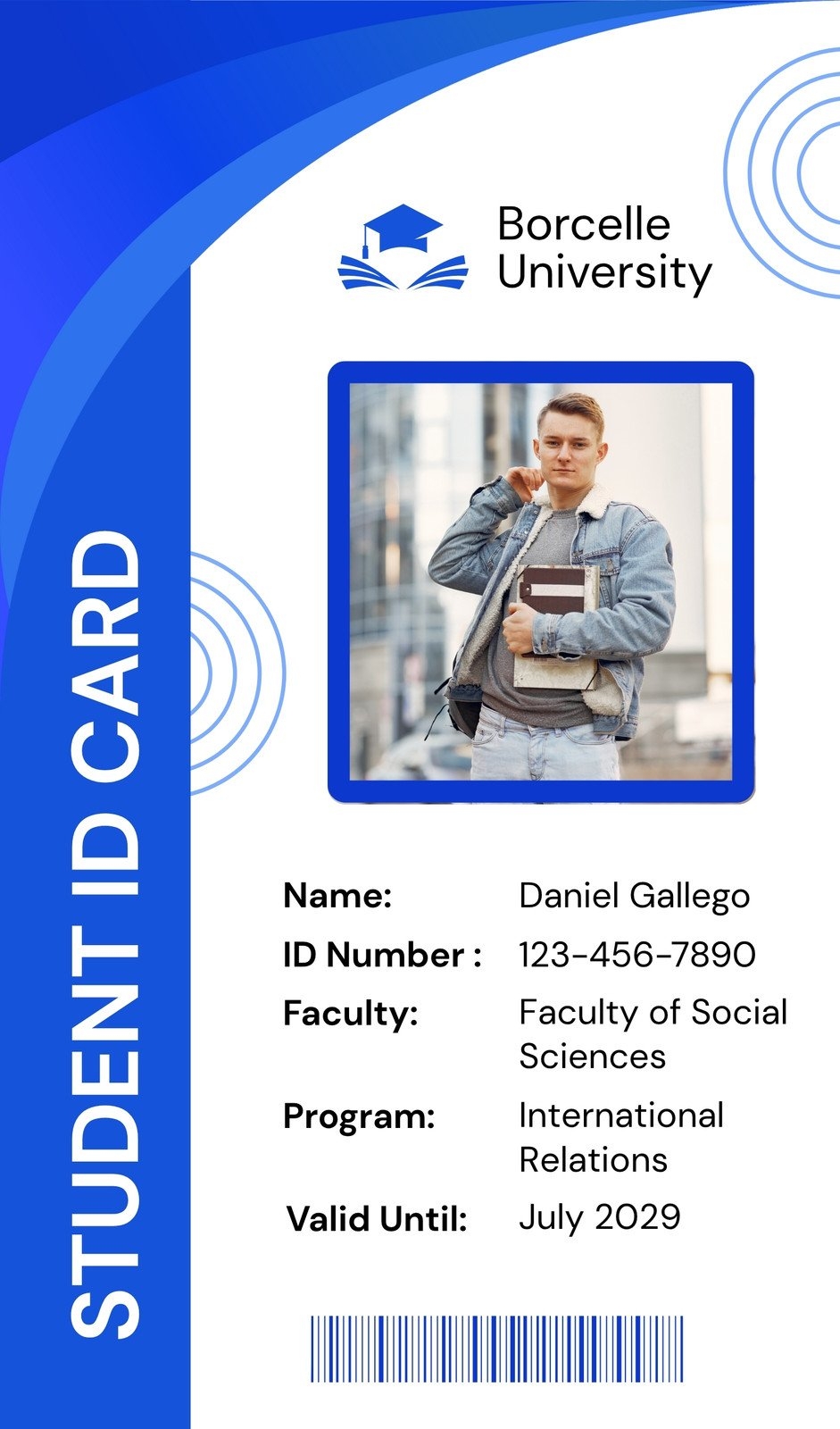 Free Printable Student Id Card Template