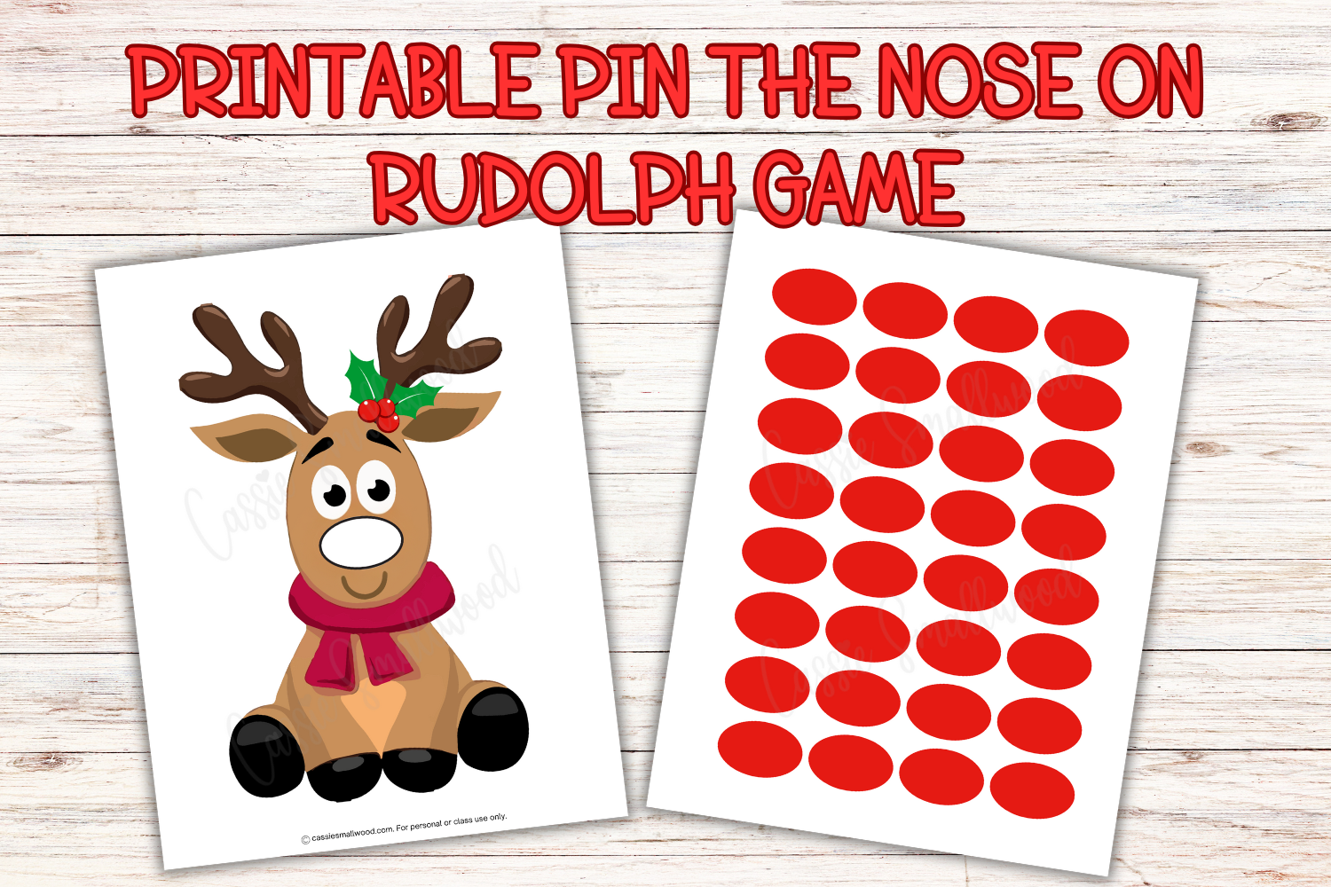 Free Printable Reindeer Nose Template Free Printable Reindeer Nose Template