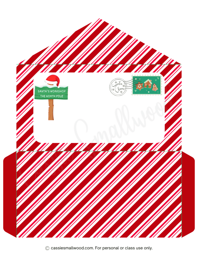Cute Santa Envelopes Free Printable Cassie Smallwood Cute Santa Envelopes Free Printable Cassie Smallwood