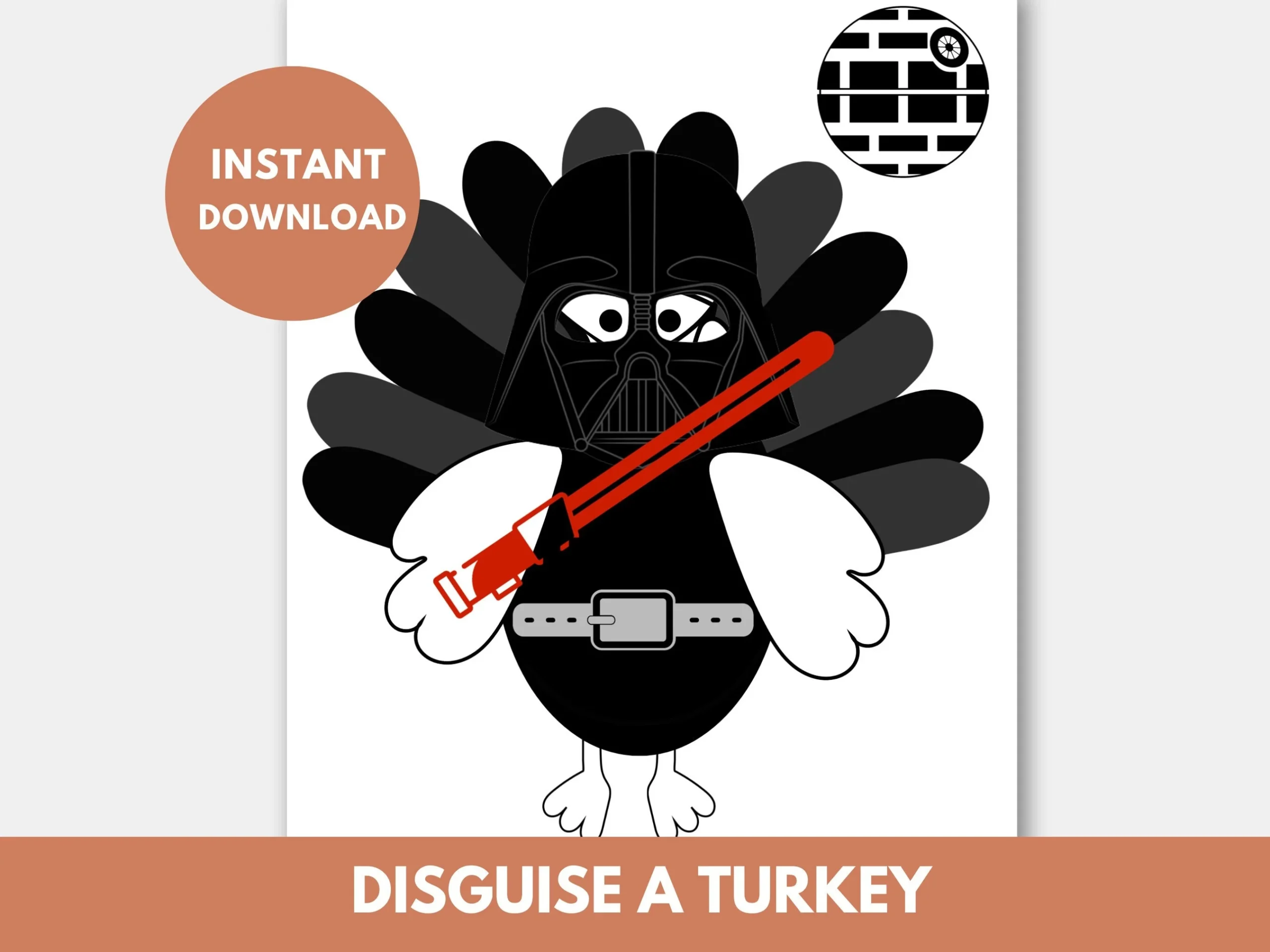 Darth Vader Turkey Disguise Template Printable Disguise A Turkey