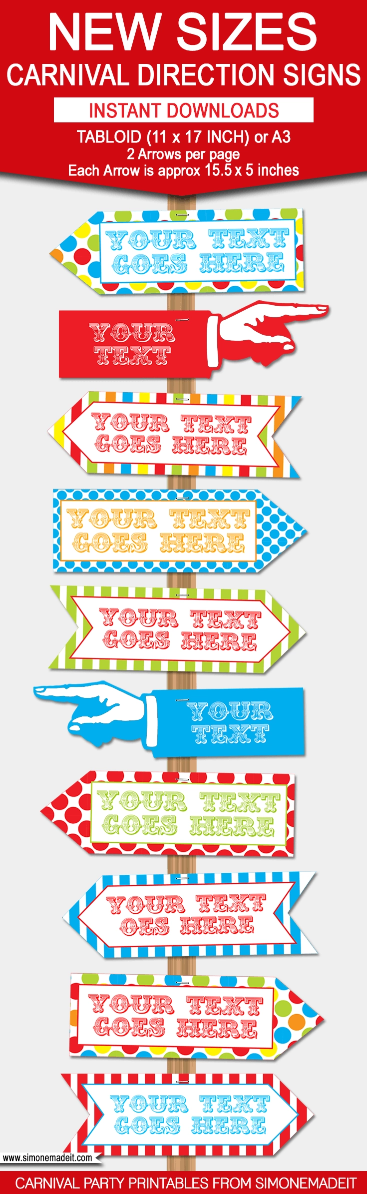 Free Printable Carnival Signs Template