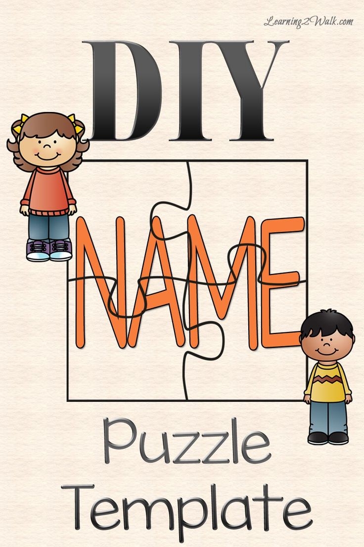 Free Printable Name Puzzle Template