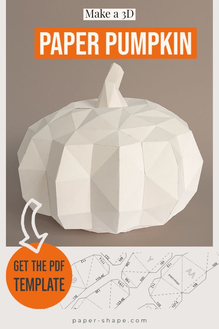 Printable 3d Paper Pumpkin Templates