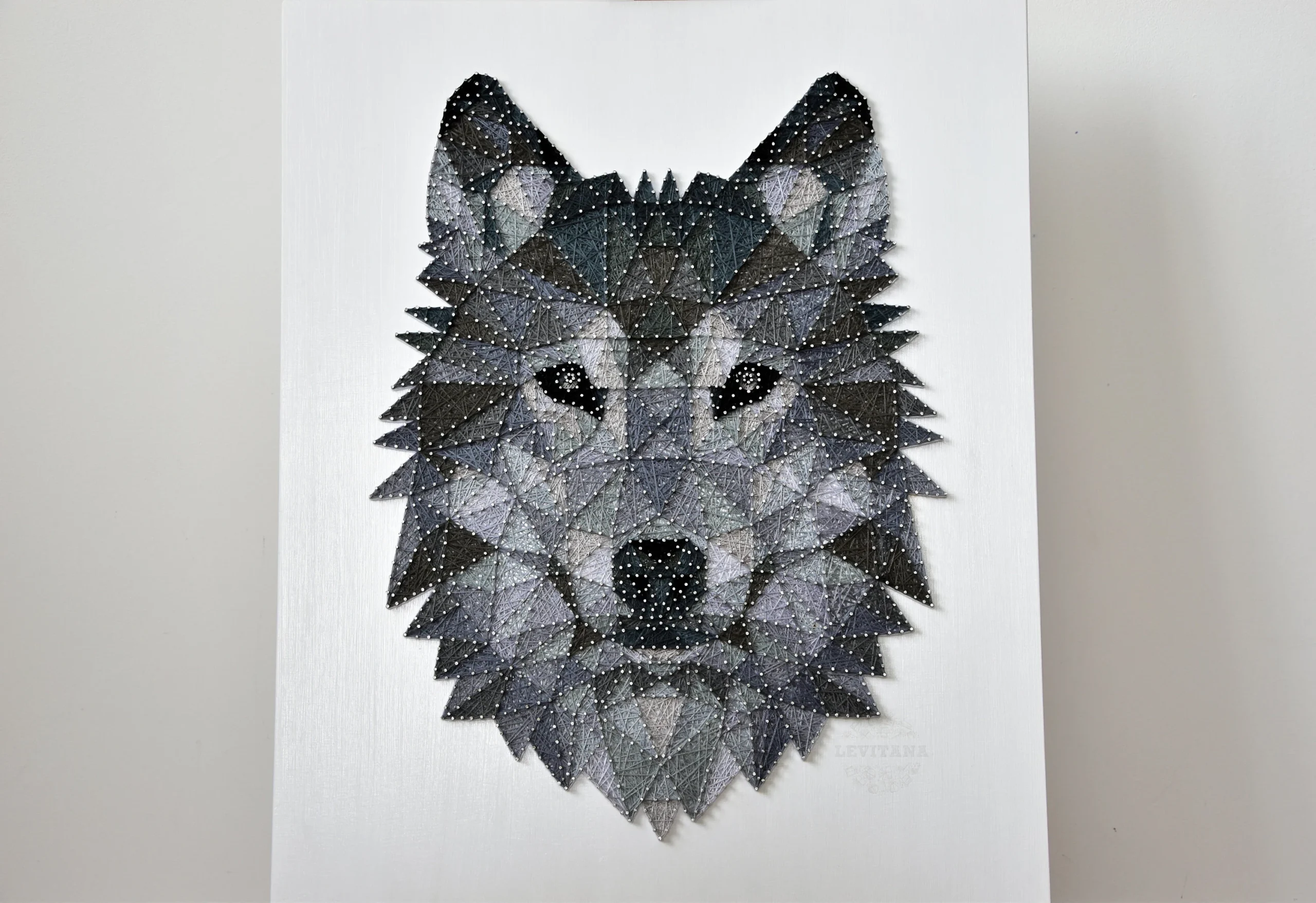 DIY String Art Wild Animal Template Digital String Art Wolf Etsy