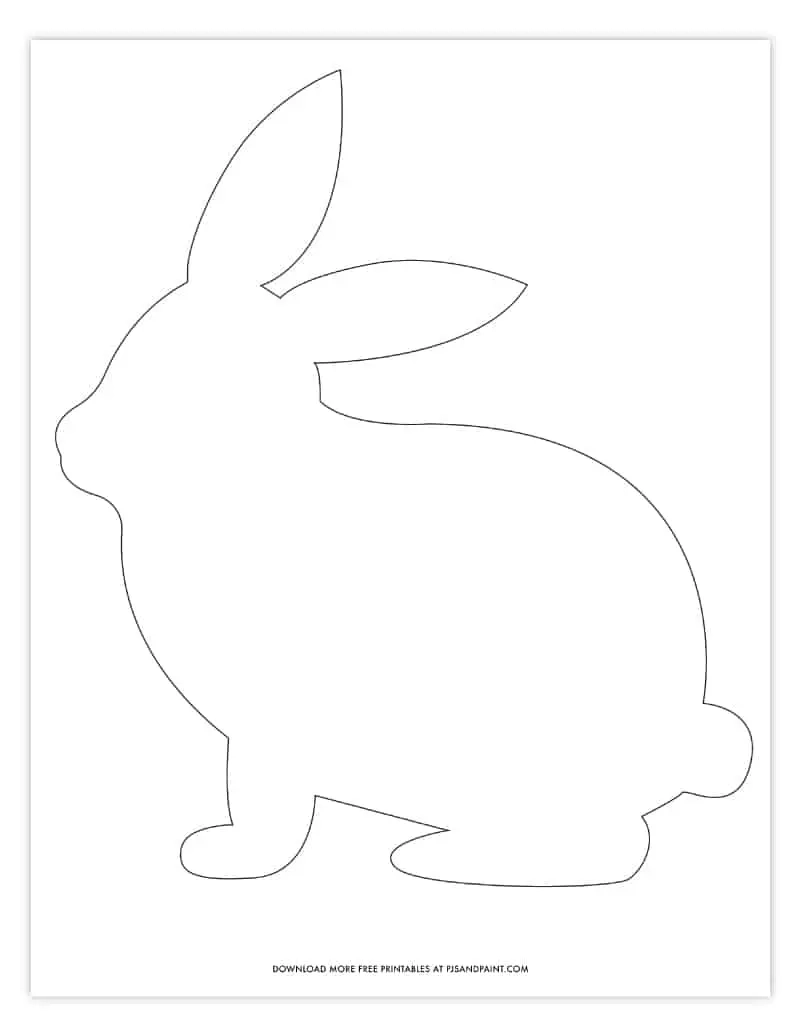 Easter Bunny Template Free Printable