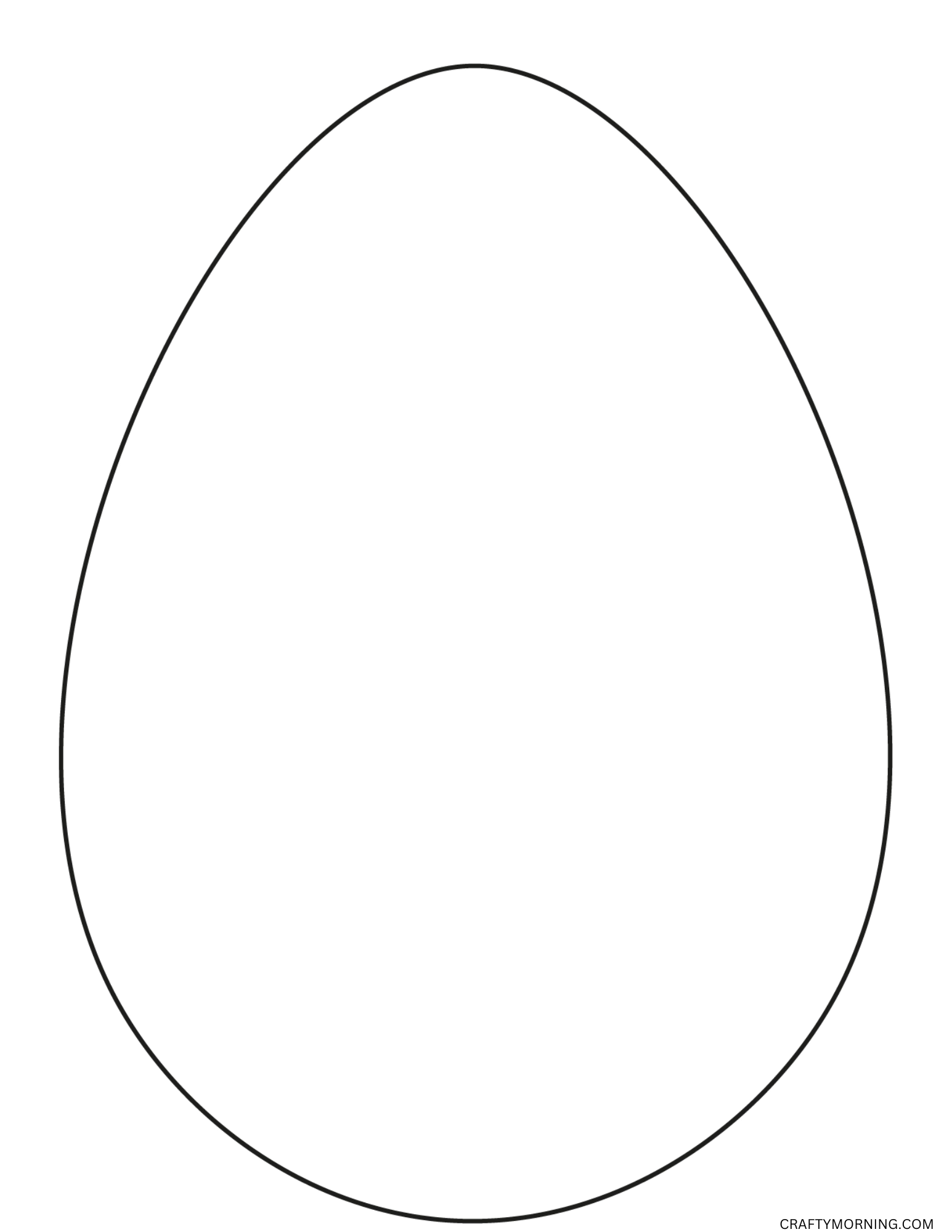 Printable Egg Template