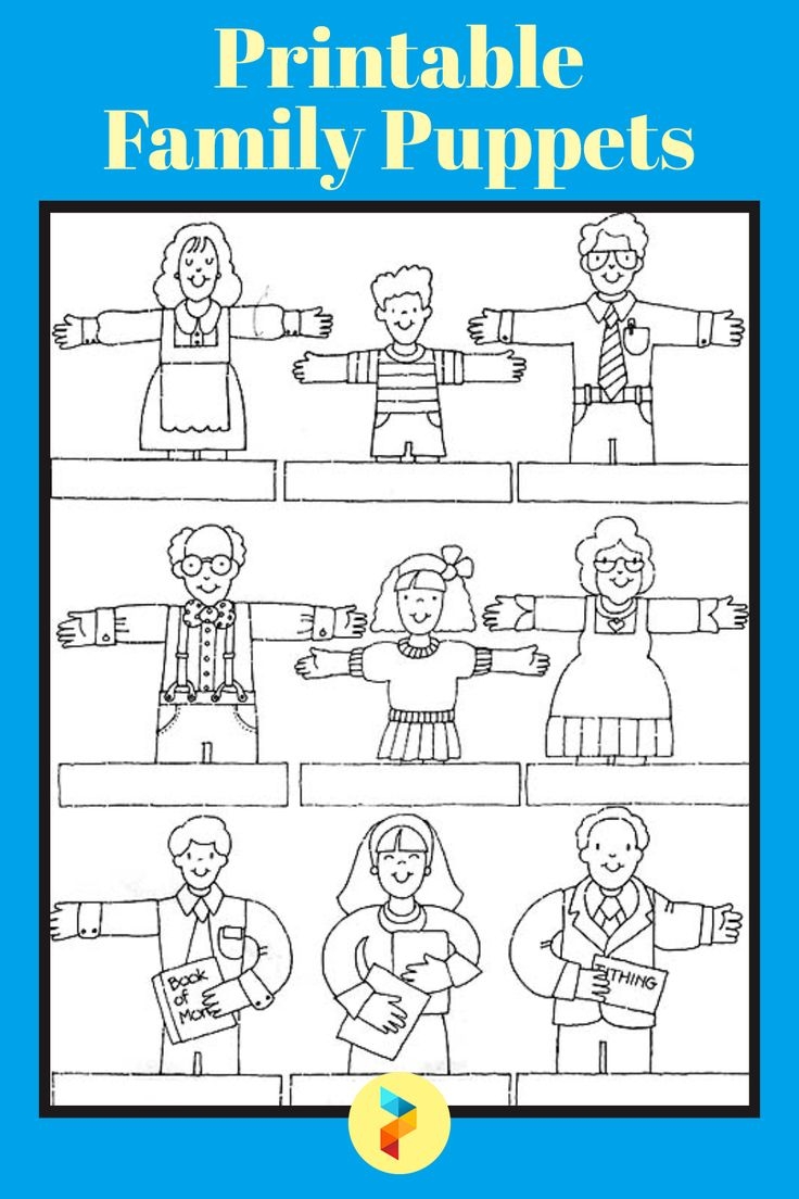 Family Puppets 10 Free PDF Printables Printablee Family Puppets 10 Free PDF Printables Printablee