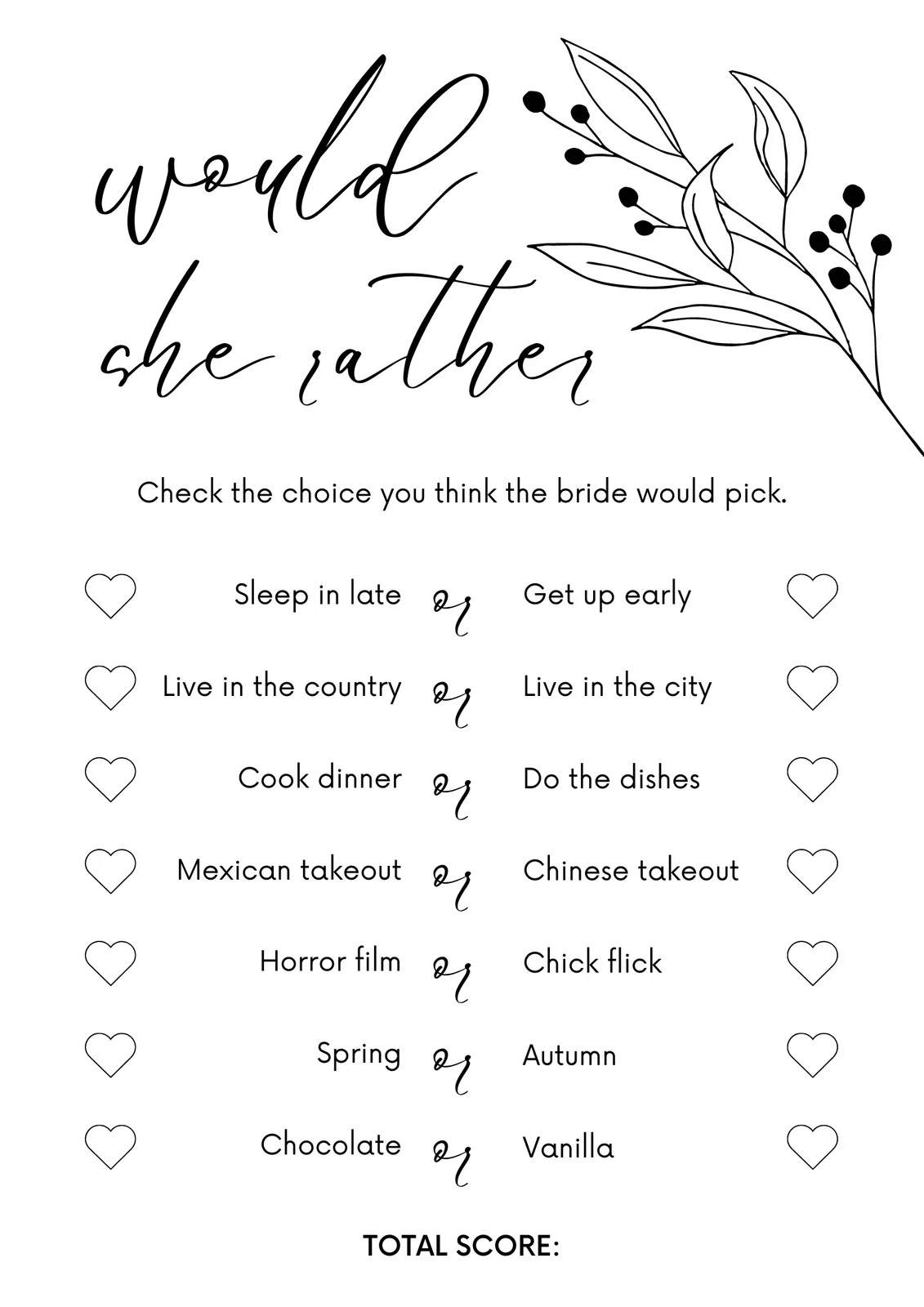 Free And Customizable Bridal Shower Templates