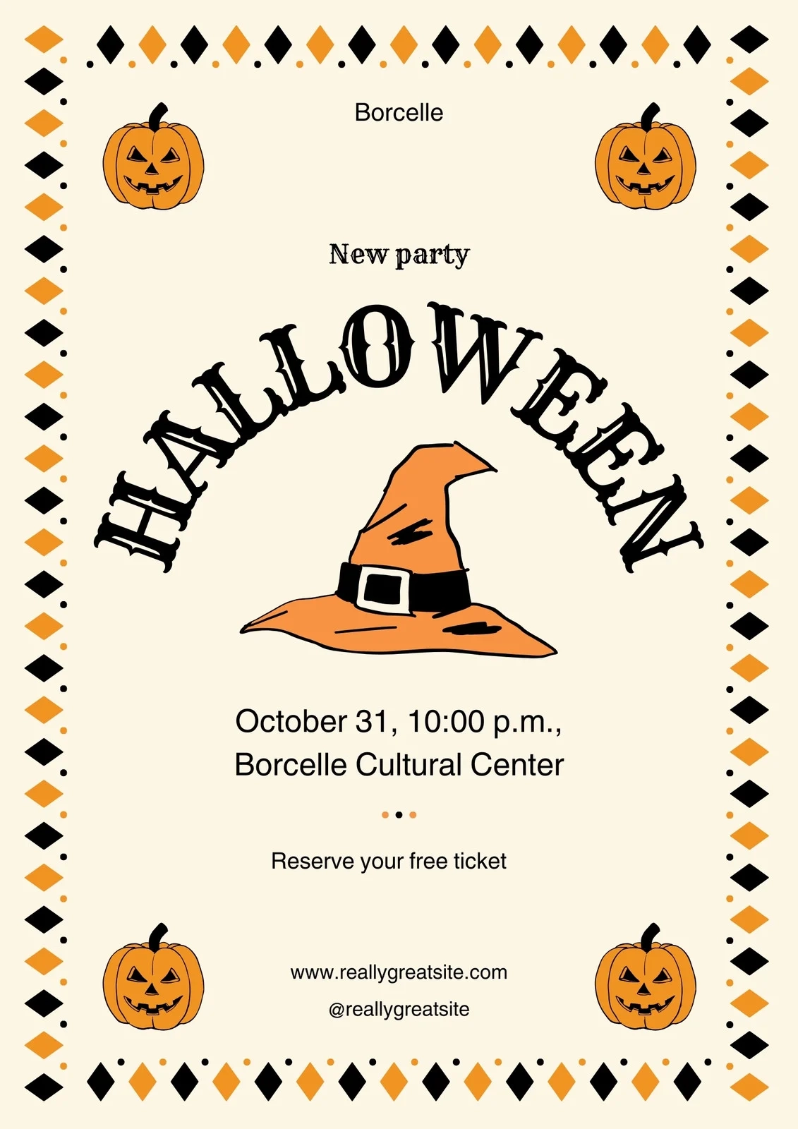 Free Printable Halloween Poster Templates