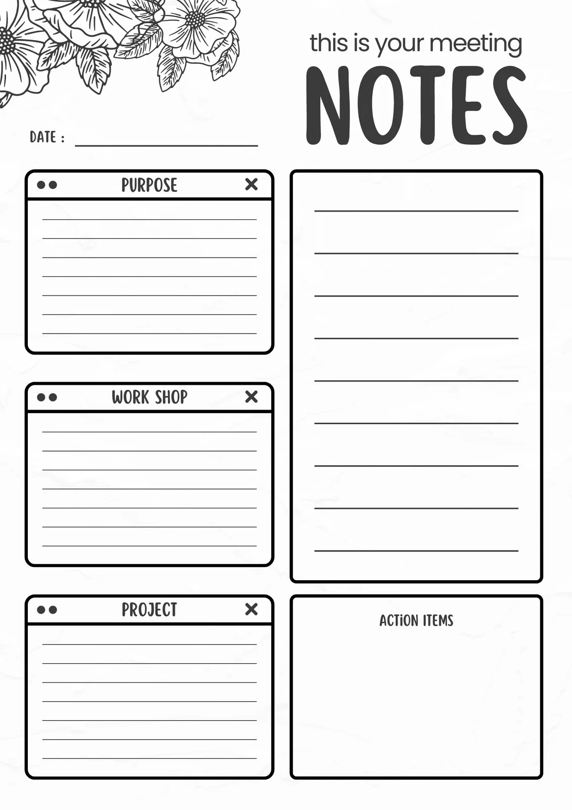Free And Customizable Notes Templates Free And Customizable Notes Templates