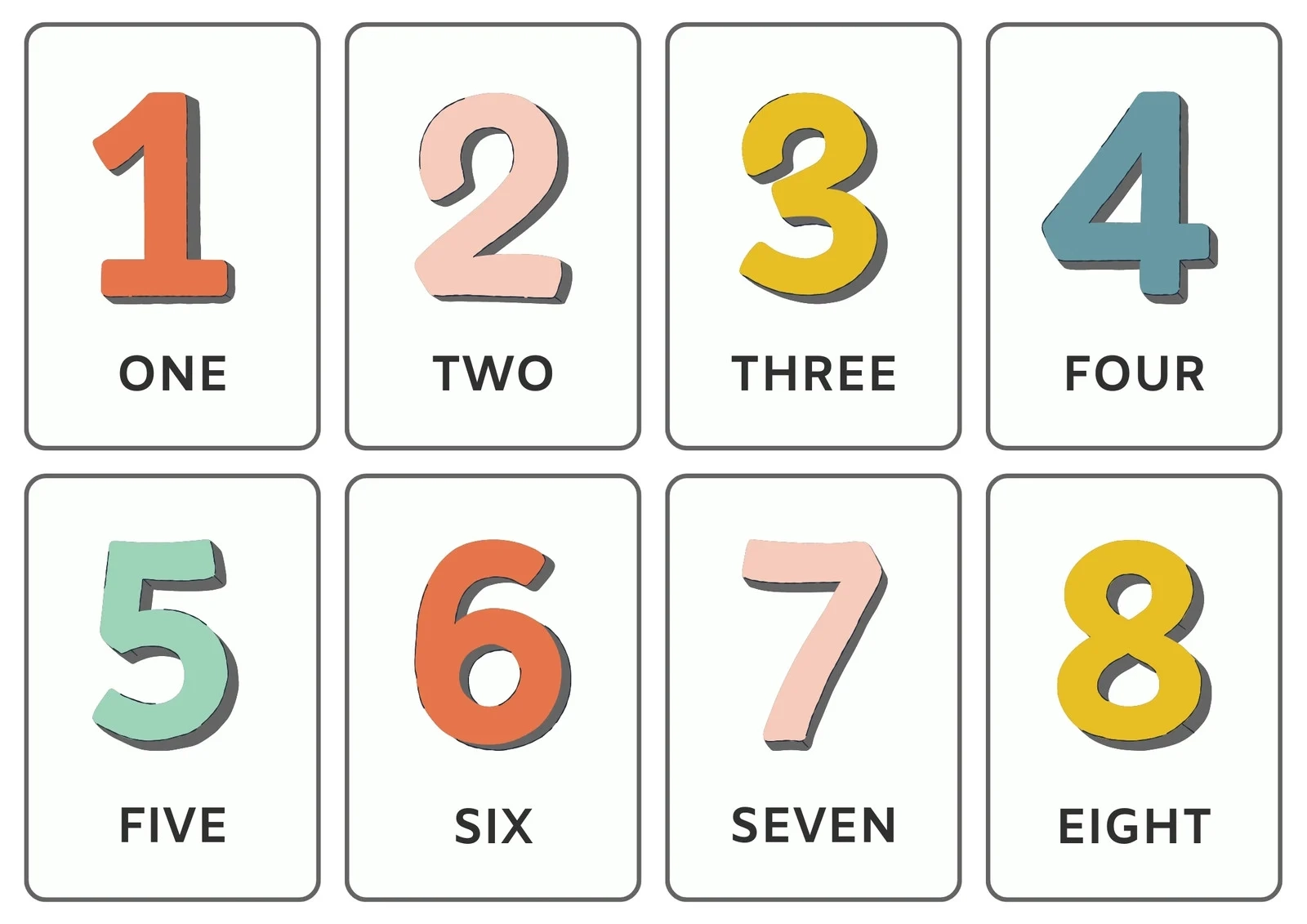 Printable Number Templates Printable Number Templates