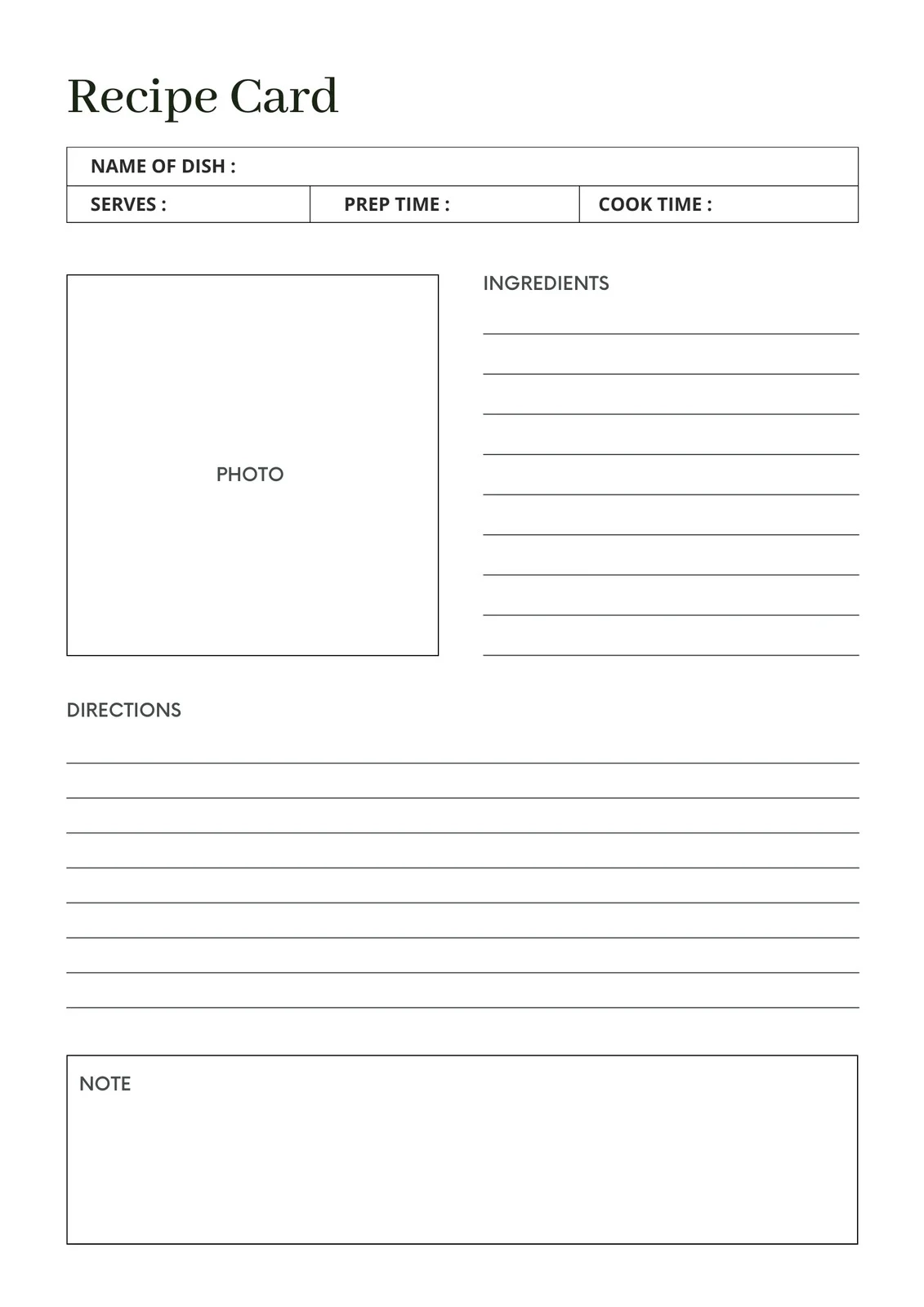 Free And Customizable Recipe Templates Canva Free And Customizable Recipe Templates Canva