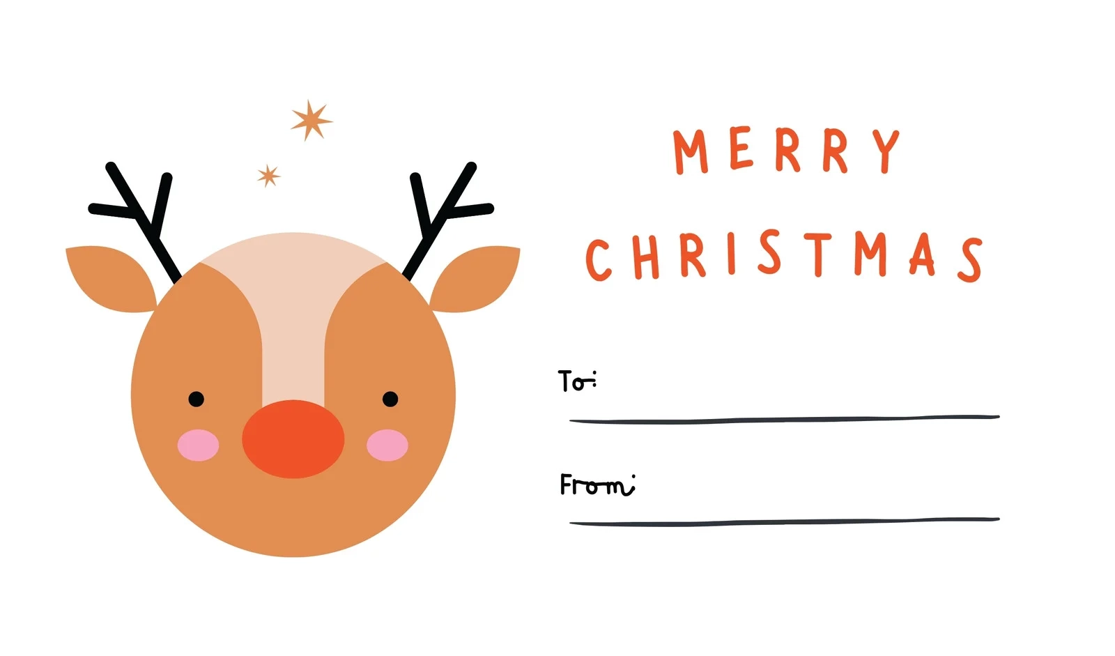 Christmas Tag Template Printable