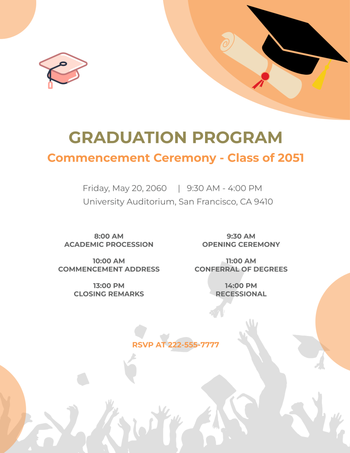 Free Printable Graduation Program Templates