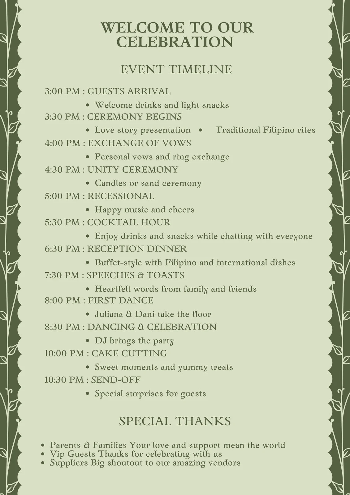 Free Editable And Printable Event Program Templates Canva