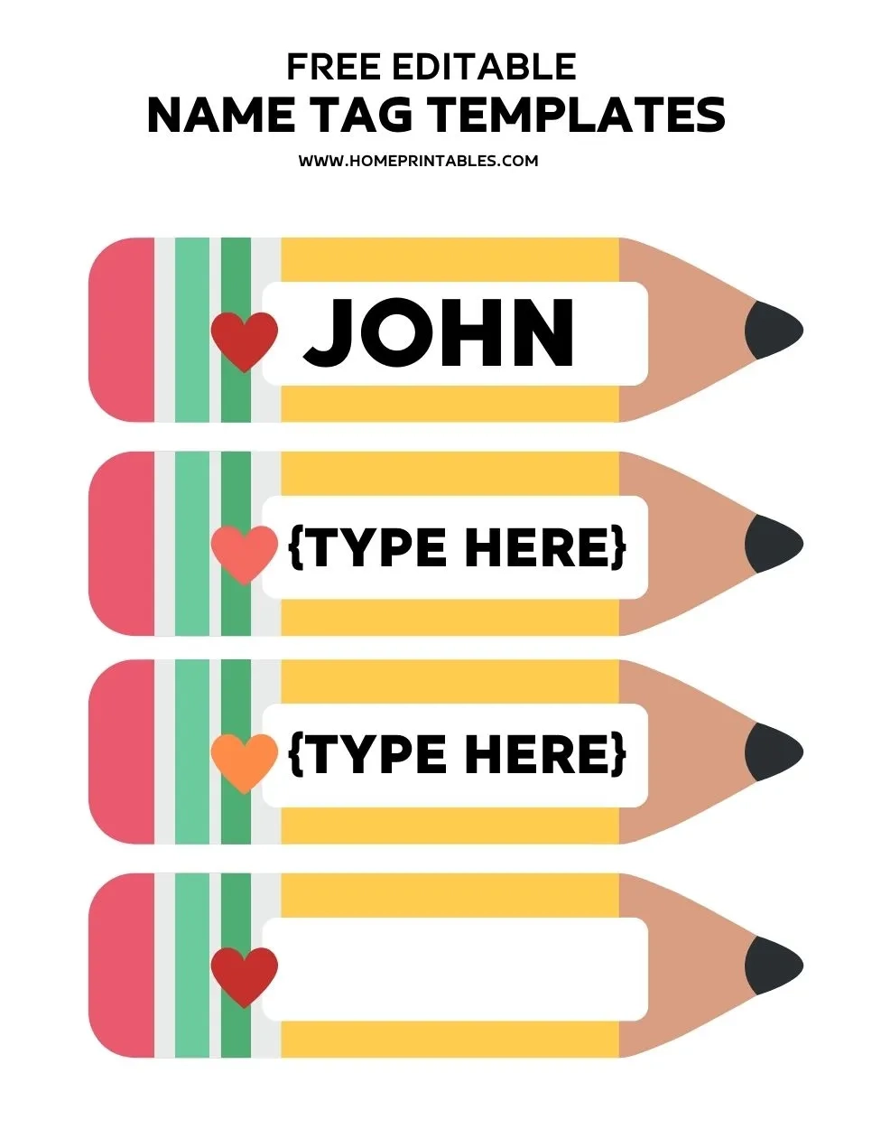 Name Tag Template Free Printable Preschool Name Tag Template Free Printable Preschool