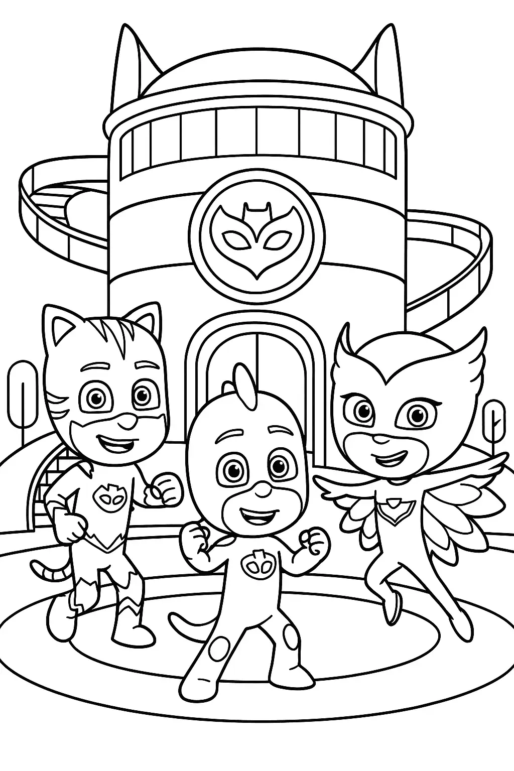 Free Pj Mask Coloring Pages Generator 16 Pj Mask Coloring Pages 