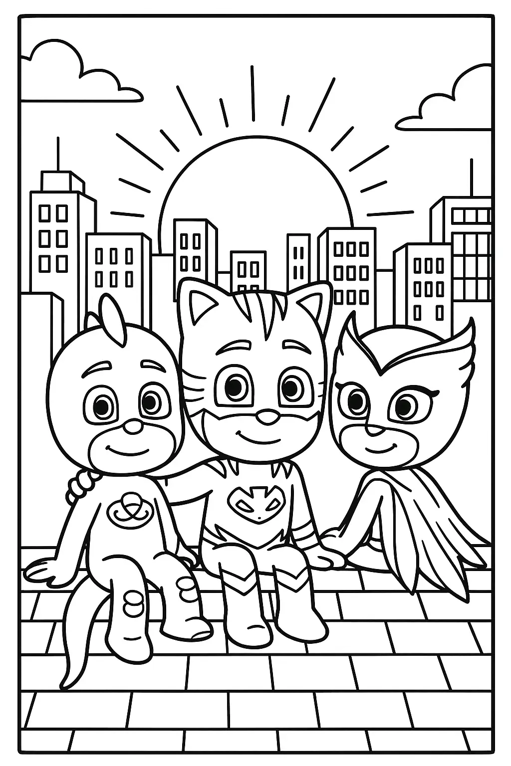 Pj Mask Printable Coloring Pages