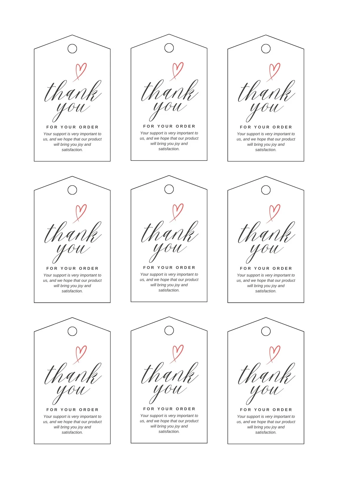 Customizable Free Printable Wedding Favor Tags Template