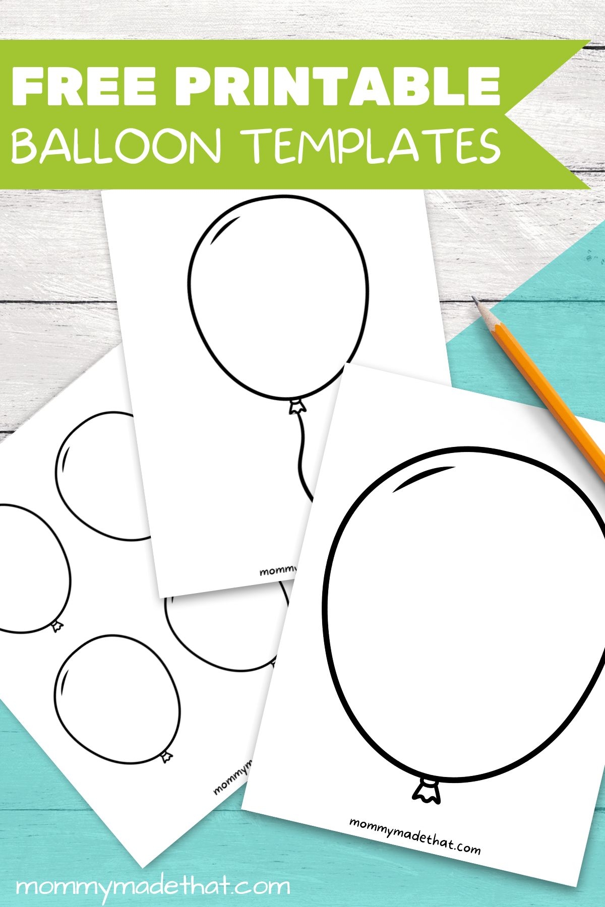 Free Printable Balloon Templates Different Sizes Free Printable Balloon Templates Different Sizes