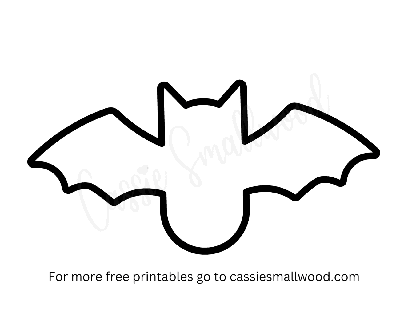 Bat Printable Template
