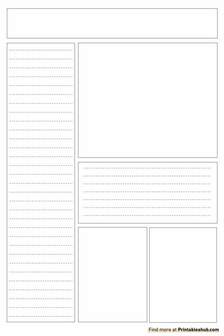 Free Printable Blank Newspaper Templates PDF Included
