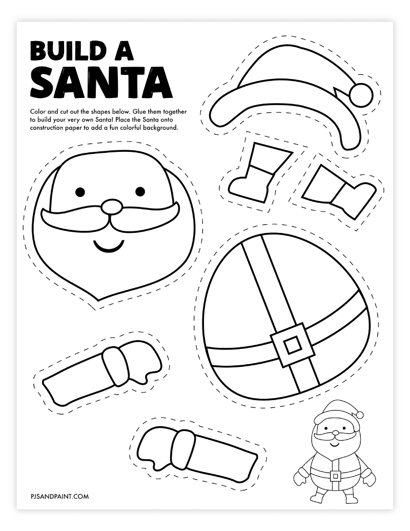 Santa Template Free Printable